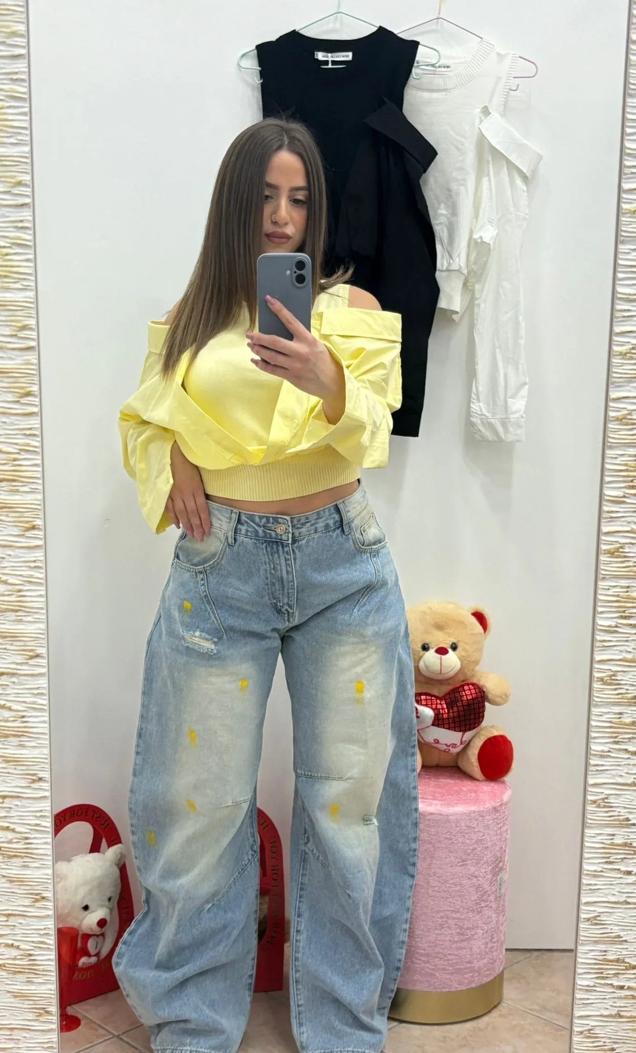 Crop top camicia - R7 Maison